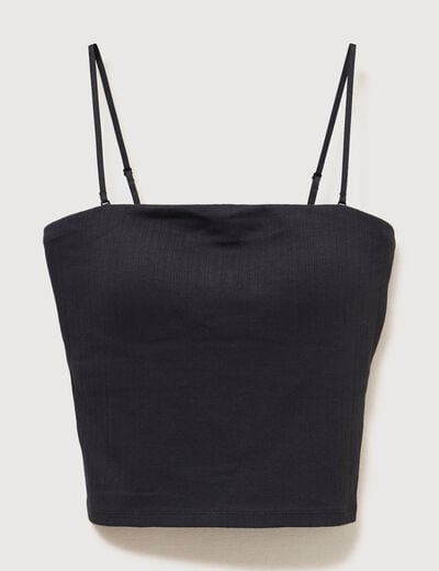 D&eacute;bardeur 2 en 1 avec brassi&egrave;re int&eacute;gr&eacute;e noir femme