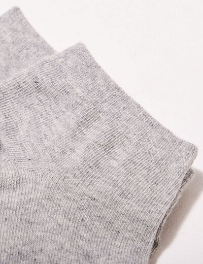 Lot 3 paires chaussettes gris clair homme