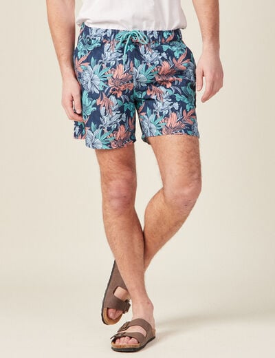 Short de bain bleu marine homme