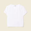 T-shirt manches courtes blanc femme