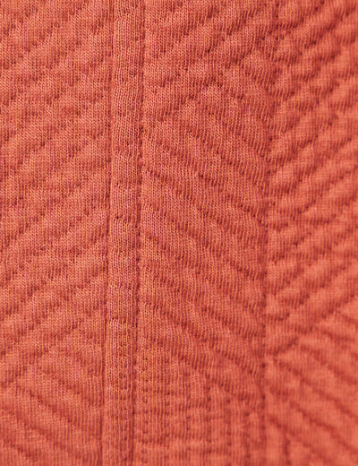Gilet manches longues orange femme