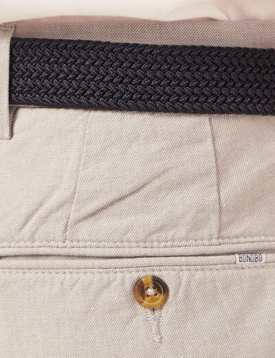 Short à ceinture gris homme