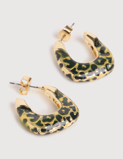 Boucles d'oreilles camel femme