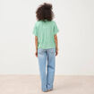 Chemise manches 3/4 vert menthe femme