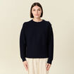 Pull éco-responsable bleu marine femme