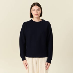 pull eco responsable bleu marine femme Pull éco-responsable bleu marine femme