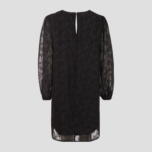 robe droite manches longues noir femme Robe droite manches longues noir femme