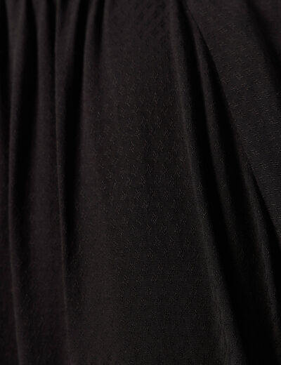 Blouse manches courtes noir femme