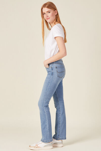 Jeans bootcut denim used femme
