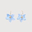 Boucles d'oreilles pendantes bleu clair femme