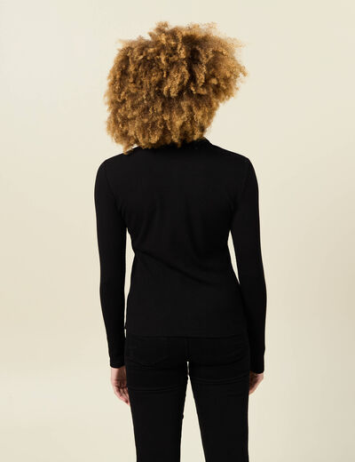 T-shirt manches longues noir femme