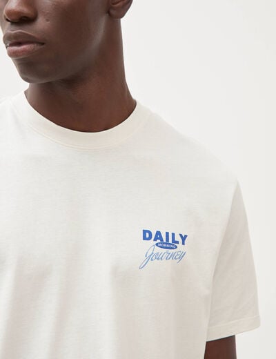 T-shirt en coton gris clair homme