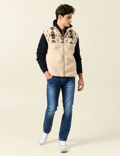 Jeans straight éco-responsable denim stone homme