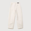 Pantalon coupe regular ecru femme