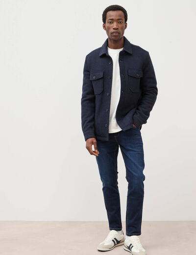 Jeans slim longueur 30 denim brut homme