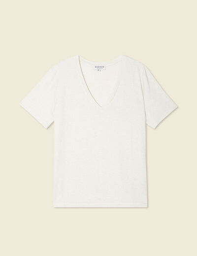 T-shirt manches courtes bleu clair femme