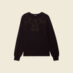 Sweat manches longues noir femme