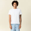 T-shirt en coton manches courtes blanc homme
