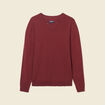 Pull manches longues bordeaux homme