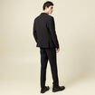 Blazer manches longues col tailleur noir homme