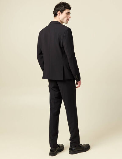 Blazer manches longues col tailleur noir homme
