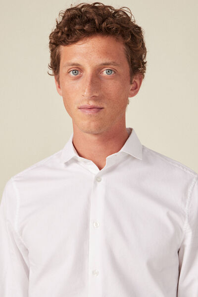 Chemise éco-responsable blanc homme