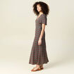 Robe longue éco-responsable noir femme