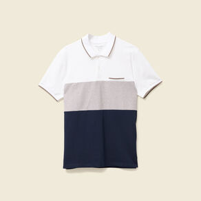 Polo manches courtes taupe homme
