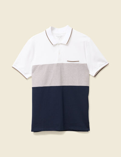 Polo manches courtes taupe homme