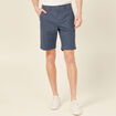 Bermuda droit éco-responsable bleu gris homme