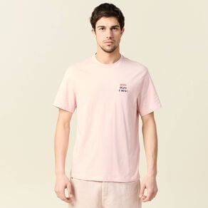 t shirt manches courtes rose clair homme T-shirt manches courtes rose clair homme