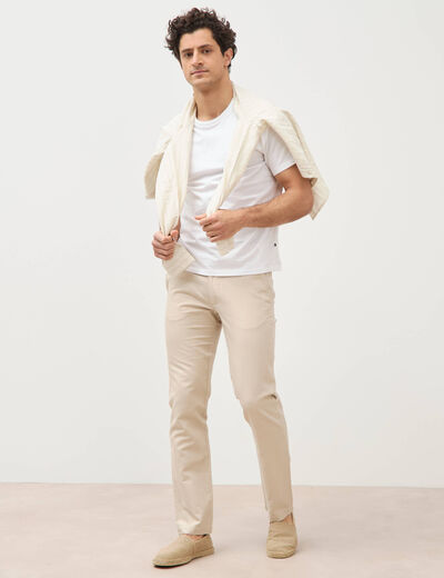 Pantalon chino sable homme