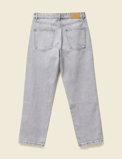 Jeans large relaxed denim snow gris homme