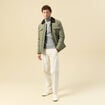 Pull droit col montant gris homme