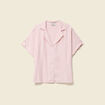 Chemise manches 3/4 rose pastel femme