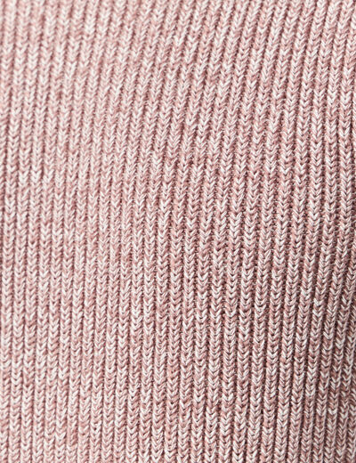 Pull manches longues vieux rose homme