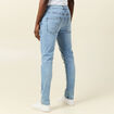 Jeans skinny tapered denim bleach homme