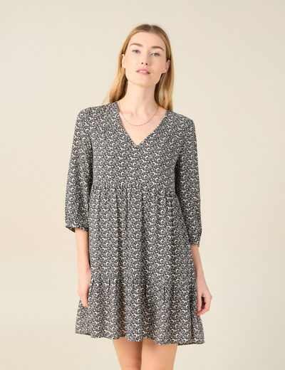 Robe éco-responsable noir femme