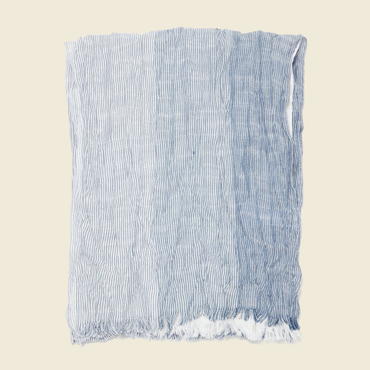 Foulard effet froissé bleu marine homme
