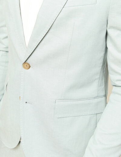 Blazer manches longues col classique vert clair homme