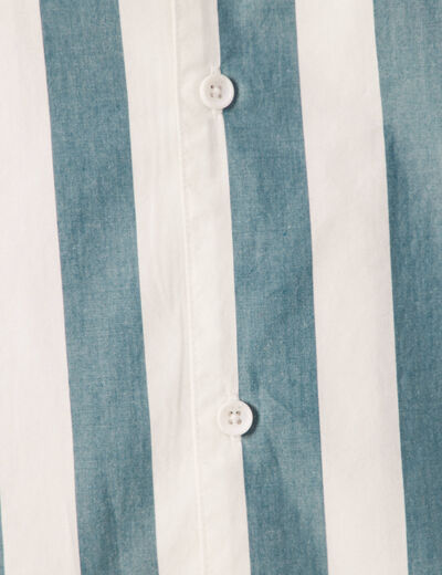 Chemise éco-responsable vert foncé homme