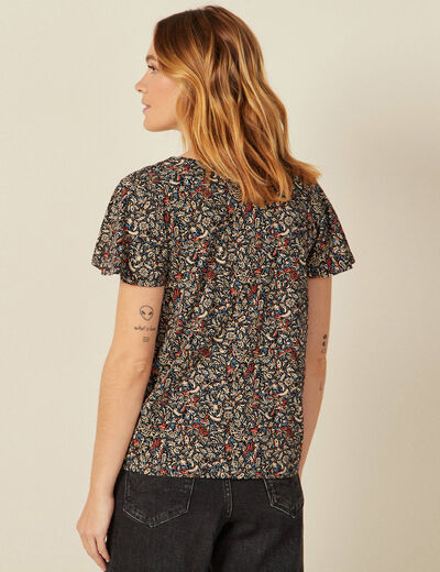 T-shirt éco-responsable noir femme