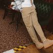 Cargo battle longueur 32 beige homme