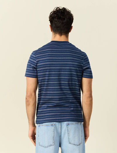 T-shirt manches courtes bleu marine homme