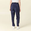 Tregging velours 7/8ème bleu marine femme