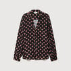 Blouse manches longues noir femme