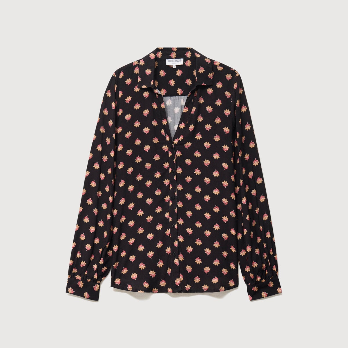 Blouse manches longues noir femme