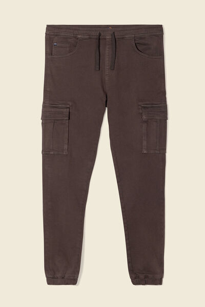 Pantalon battle slim gris foncé homme