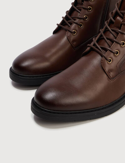 Bottines marron fonc&eacute; homme