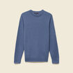 Pull manches longues fabriqu&eacute; en France bleu fonc&eacute; homme